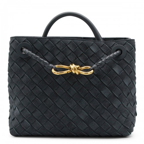 BLUE LEATHER ANDIAMO BAG