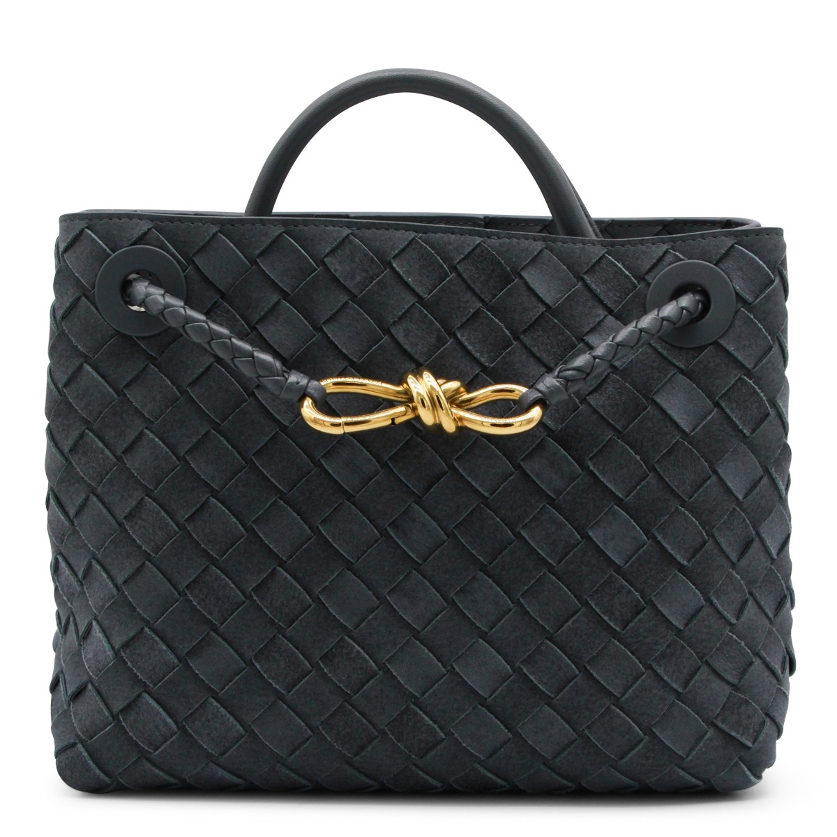 BLUE LEATHER ANDIAMO BAG