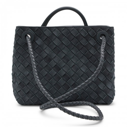 BLUE LEATHER ANDIAMO BAG