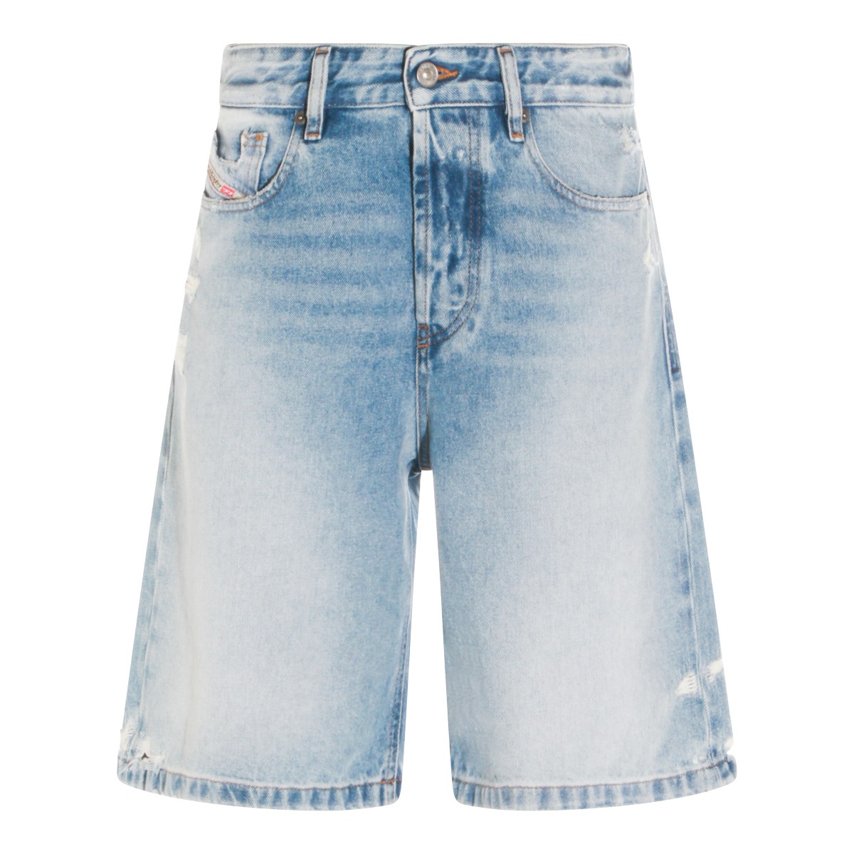 LIGHT BLUE COTTON SHORTS