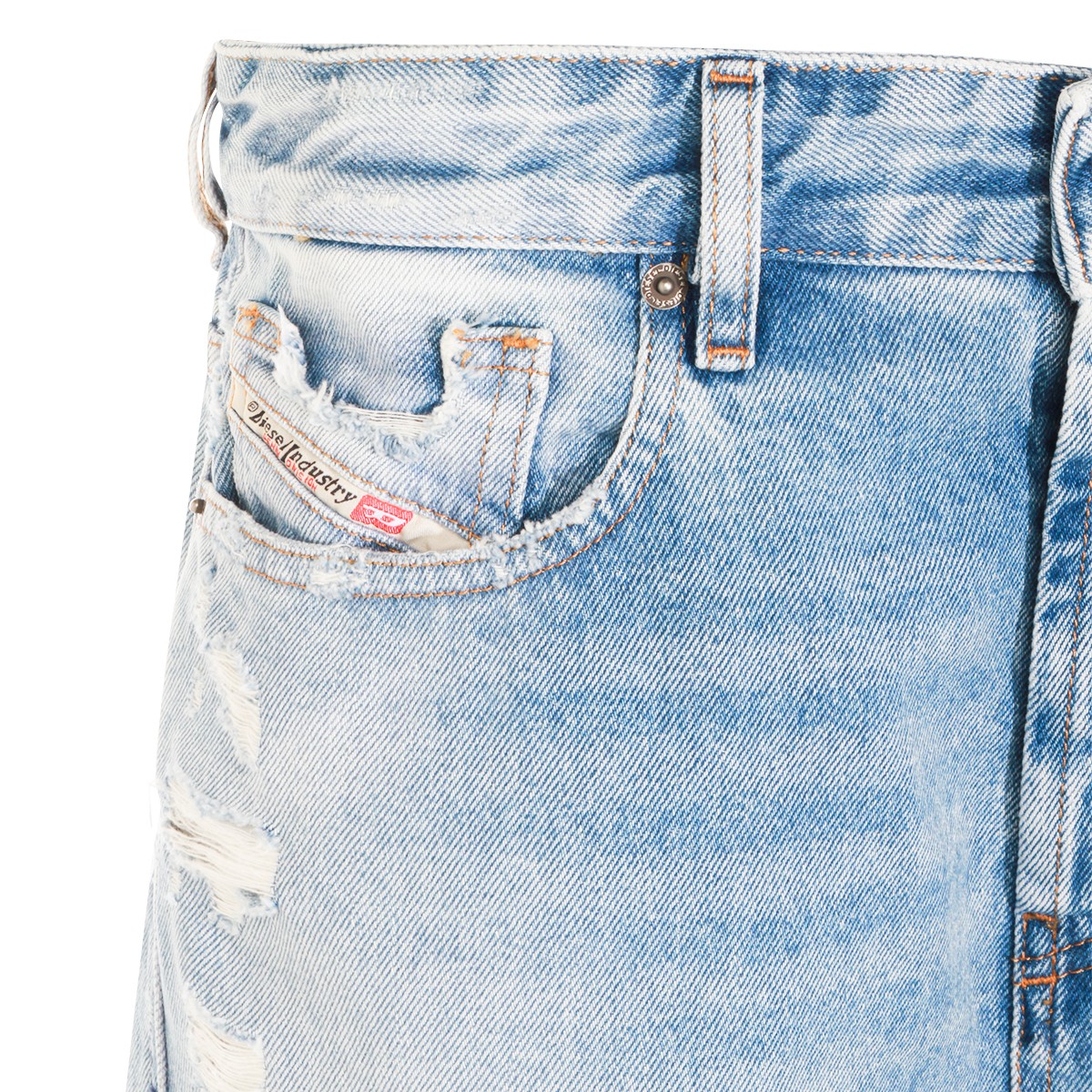 LIGHT BLUE COTTON SHORTS