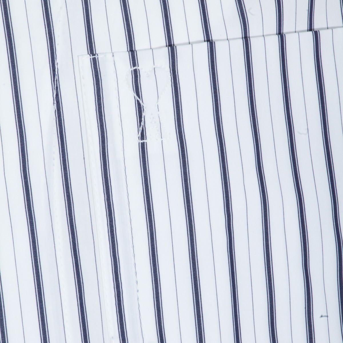 WHITE AND BLUE COTTON SHIRT