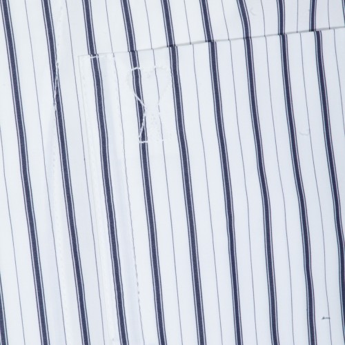 WHITE AND BLUE COTTON SHIRT