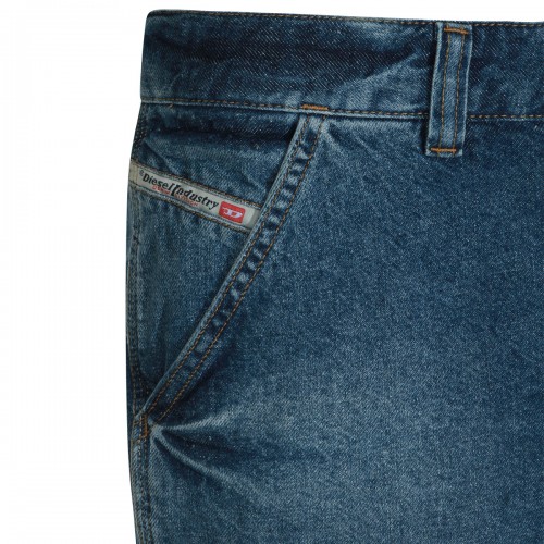 DARK BLUE COTTON DENIM JEANS