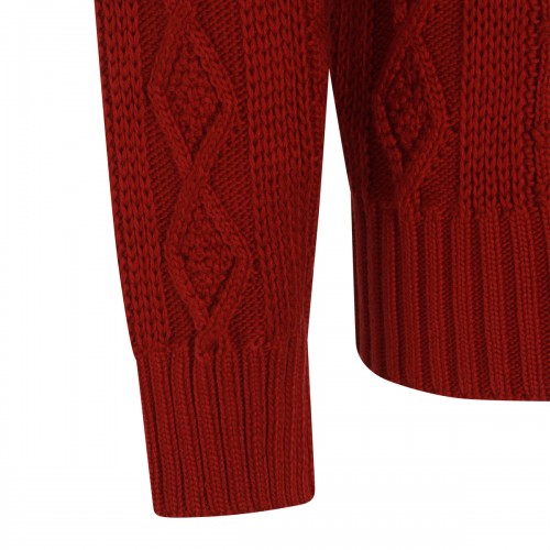 RED COTTON KNITWEAR
