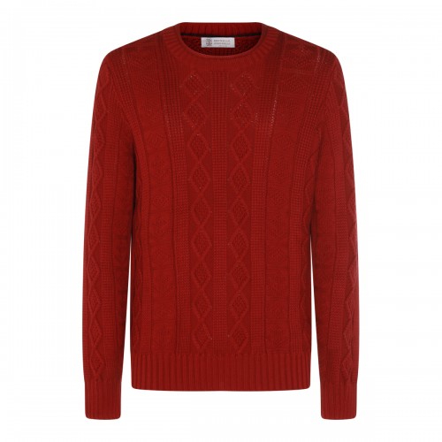 RED COTTON KNITWEAR