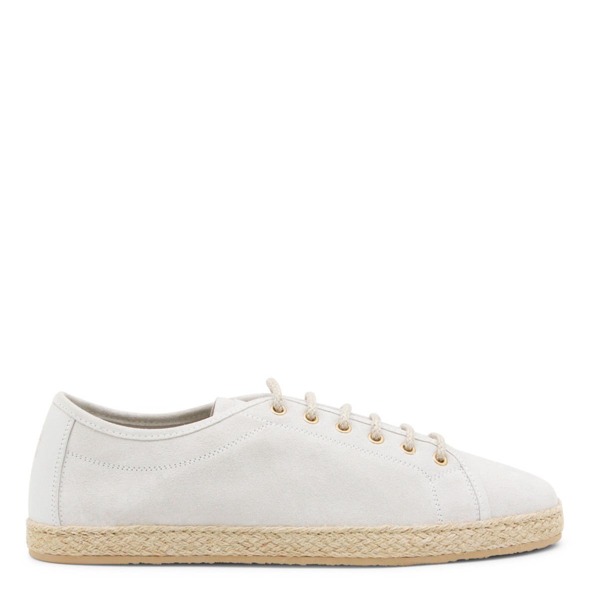 WHITE LEATHER ESPADRILLAS