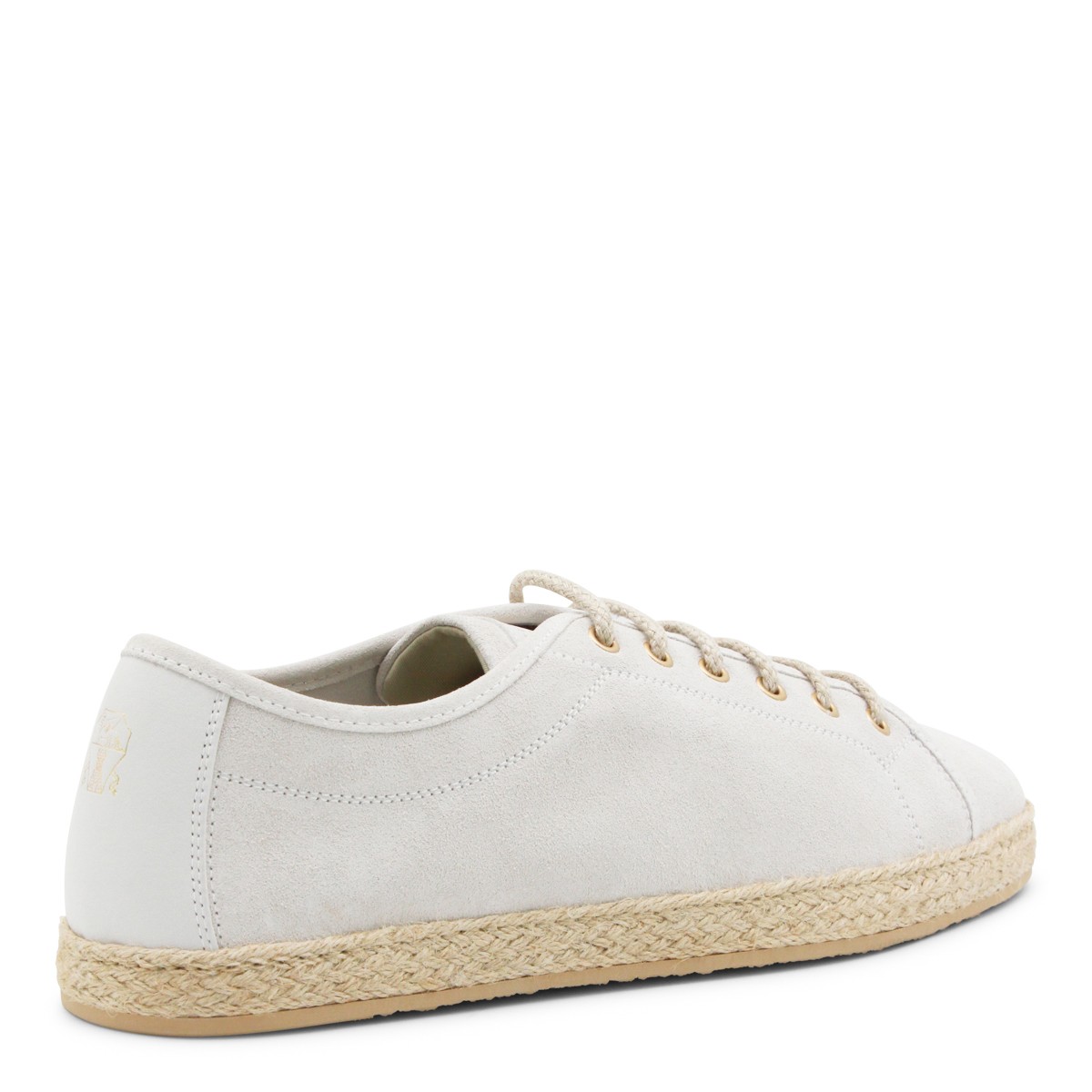 WHITE LEATHER ESPADRILLAS