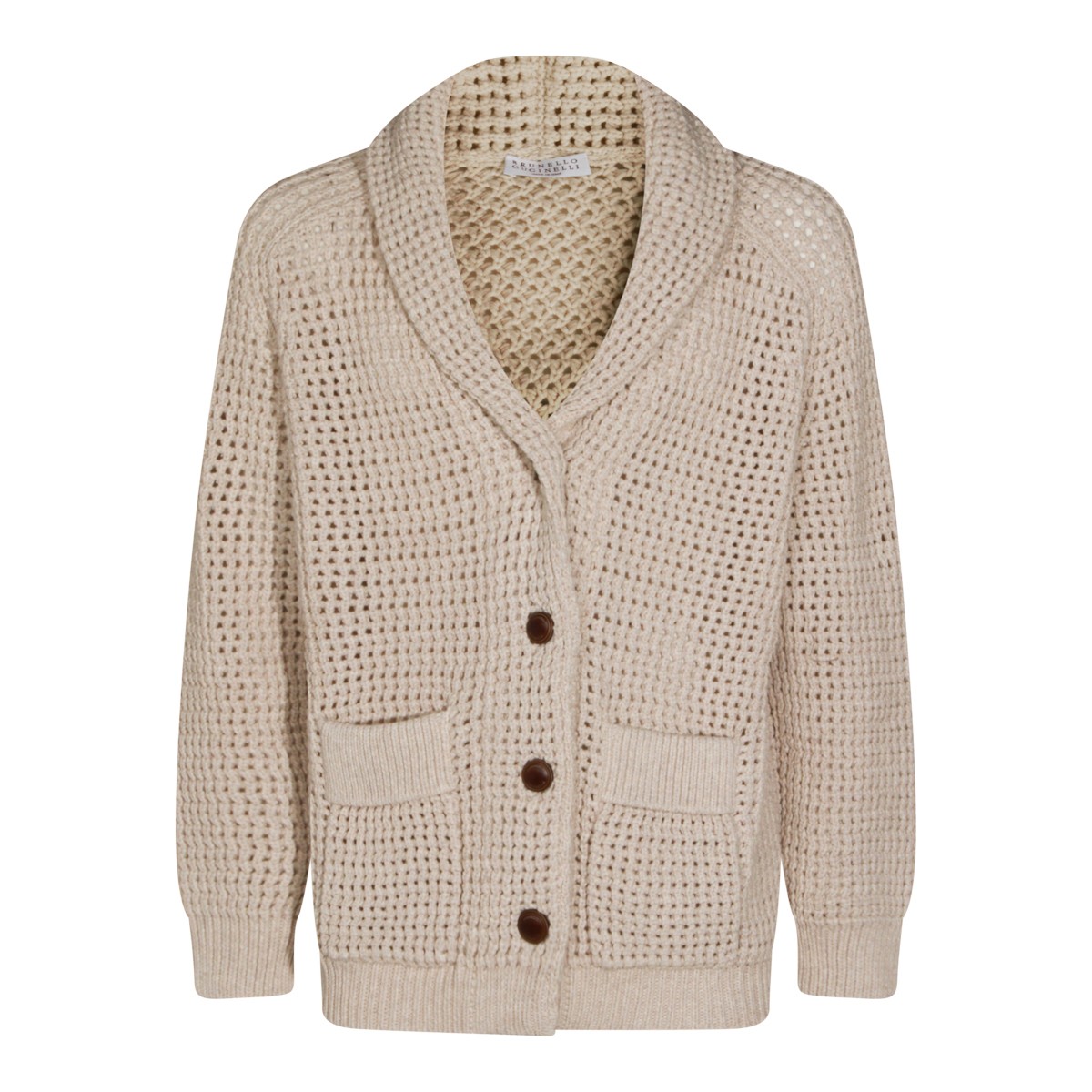 BEIGE COTTON KNITWEAR