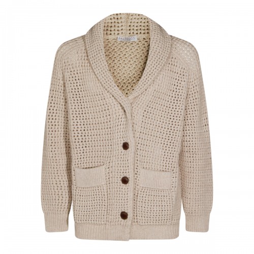 BEIGE COTTON KNITWEAR