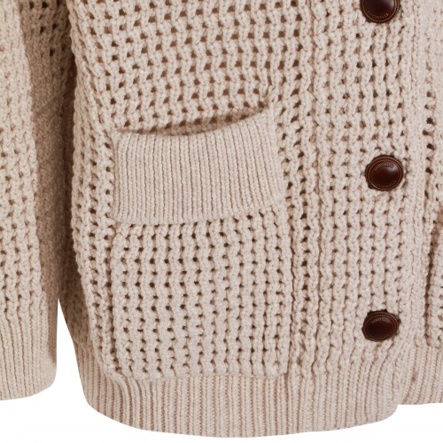 BEIGE COTTON KNITWEAR