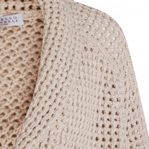 BEIGE COTTON KNITWEAR