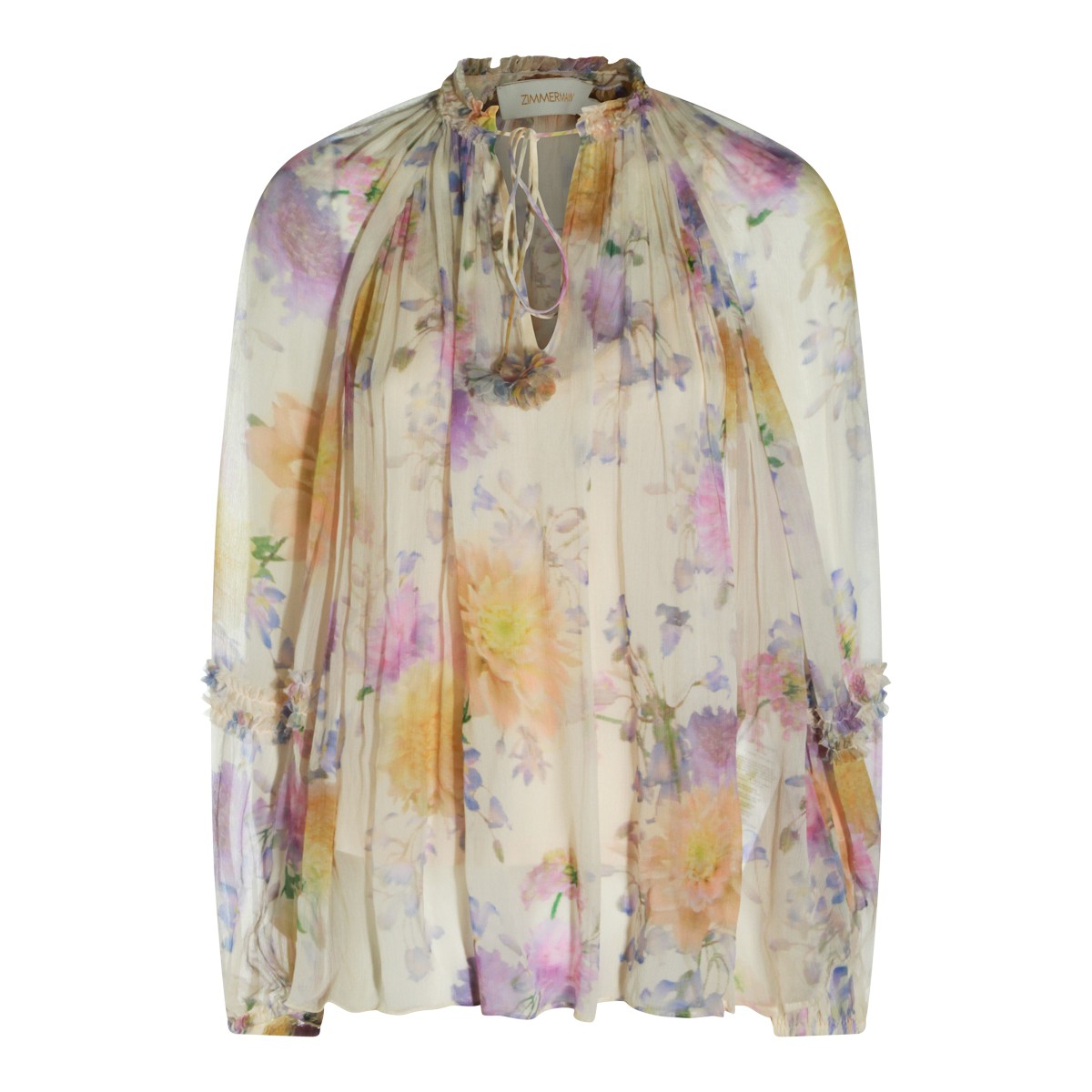 CREAM DAHLIA VISCOSE TOP