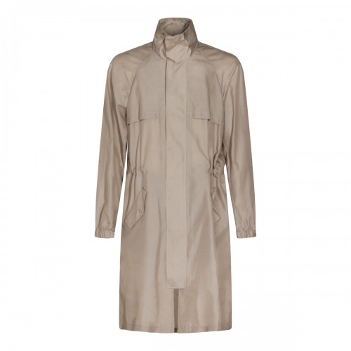 BEIGE SILK CASUAL JACKET