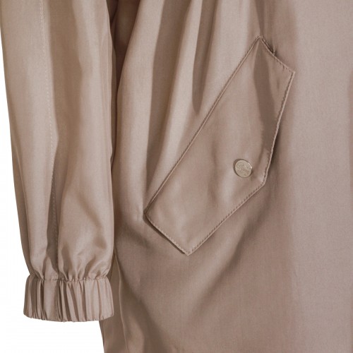 BEIGE SILK CASUAL JACKET