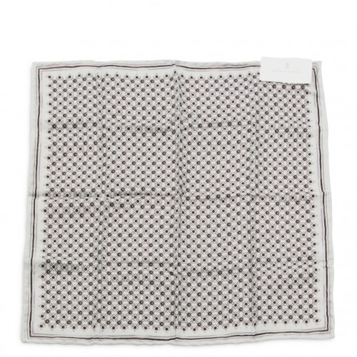 GREY AND BLACK SILK SCARF 2