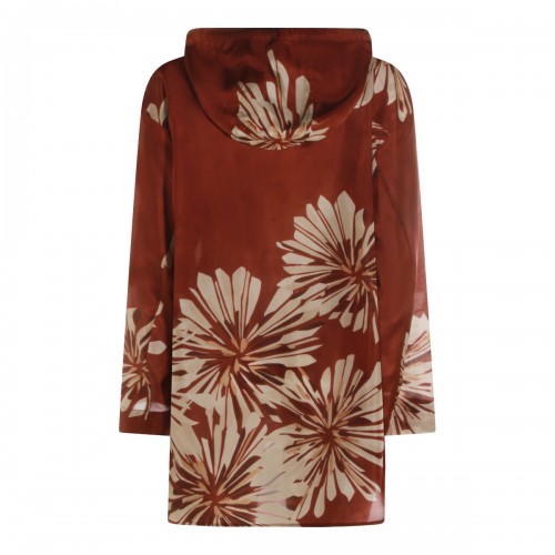 IVORY AND BROWN SILK SHIRT 2