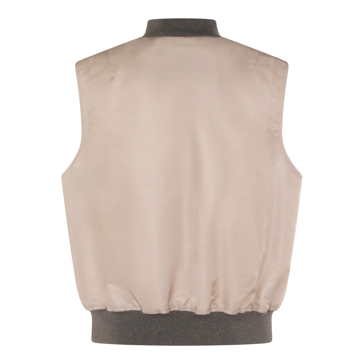 BEIGE VEST DOWN JACKET