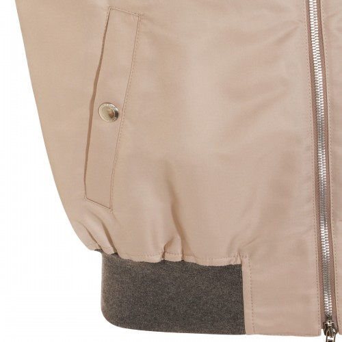 BEIGE VEST DOWN JACKET