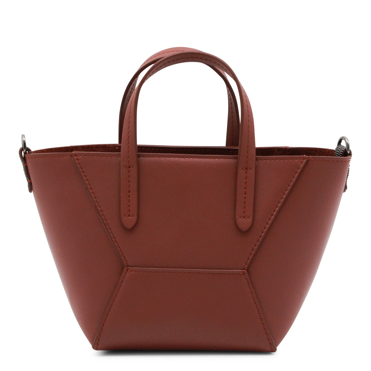 BROWN LEATHER TOTE BAG