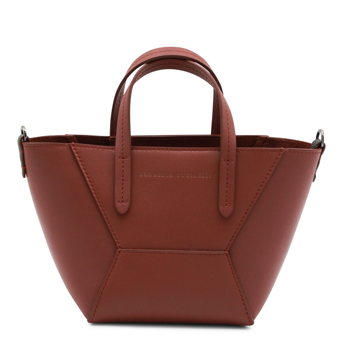 BROWN LEATHER TOTE BAG