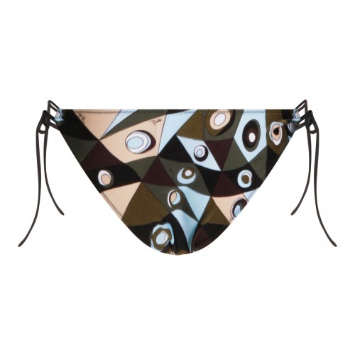 KHAKI BLUE PRINT BOTTOM