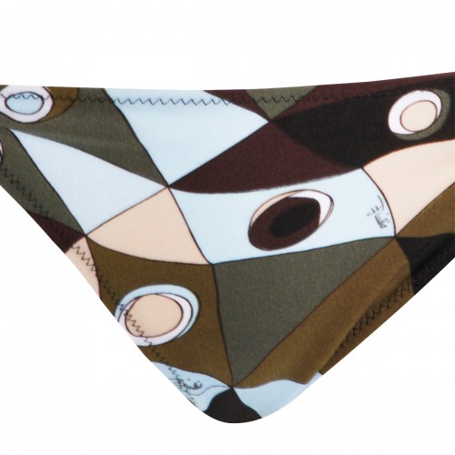 KHAKI BLUE PRINT BOTTOM
