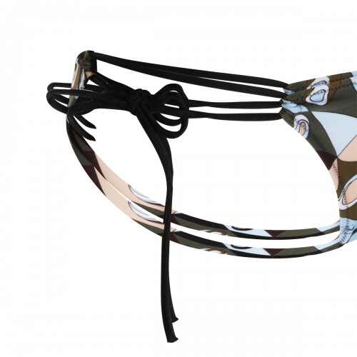 KHAKI BLUE PRINT BOTTOM