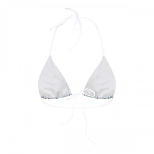 PALE BLUE PRINTED TOP BEACHWEAR