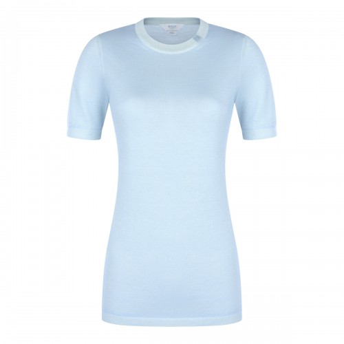 LIGHT BLUE WOOL KNITWEAR