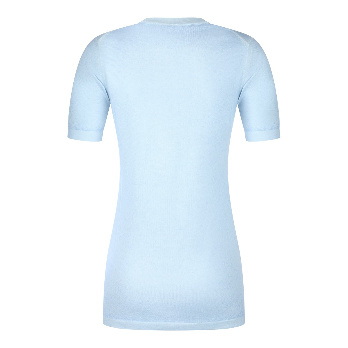 LIGHT BLUE WOOL KNITWEAR