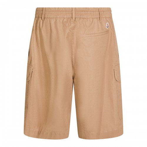 BEIGE COTTON SHORTS