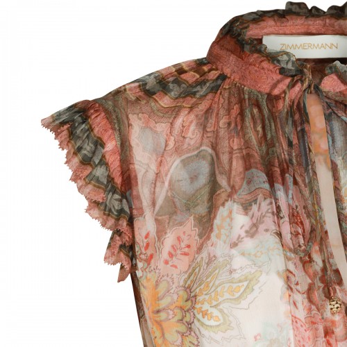 MULTICOLOR VISCOSE DRESS