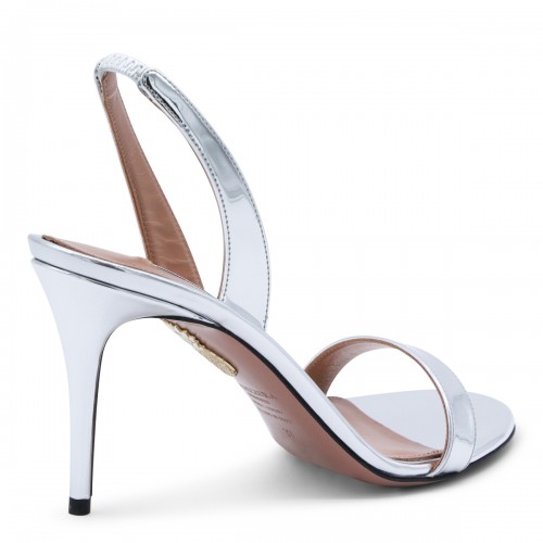 SILVER LEATHER SO NUDE SANDALS