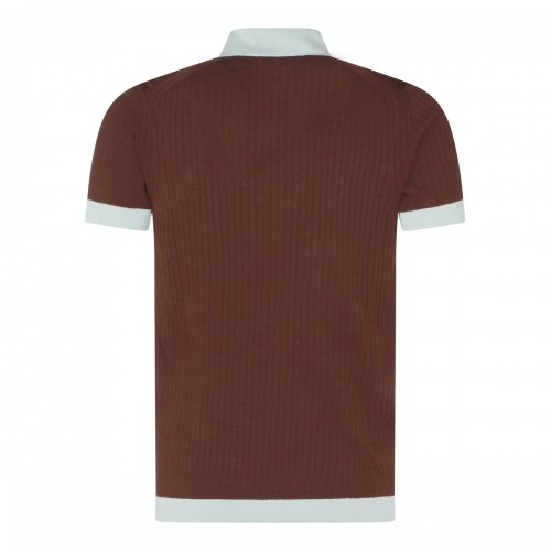 BROWN AND LIGHT BLUE COTTON... 2