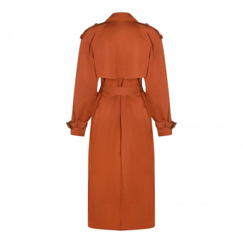 MOCHA COTTON TRENCH COAT