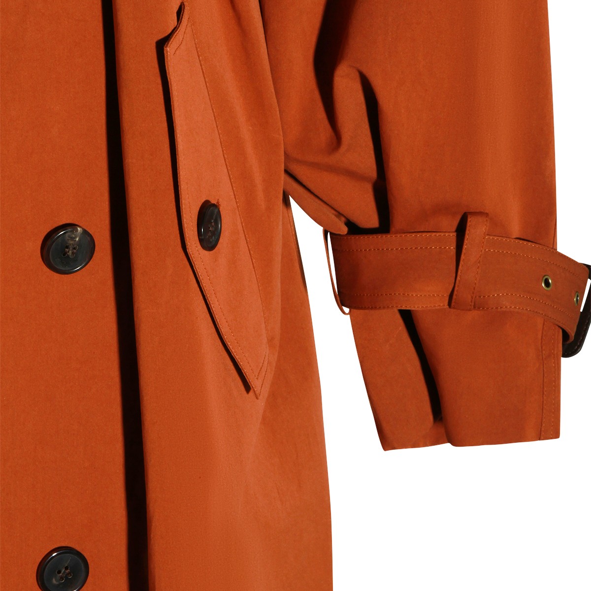 MOCHA COTTON TRENCH COAT