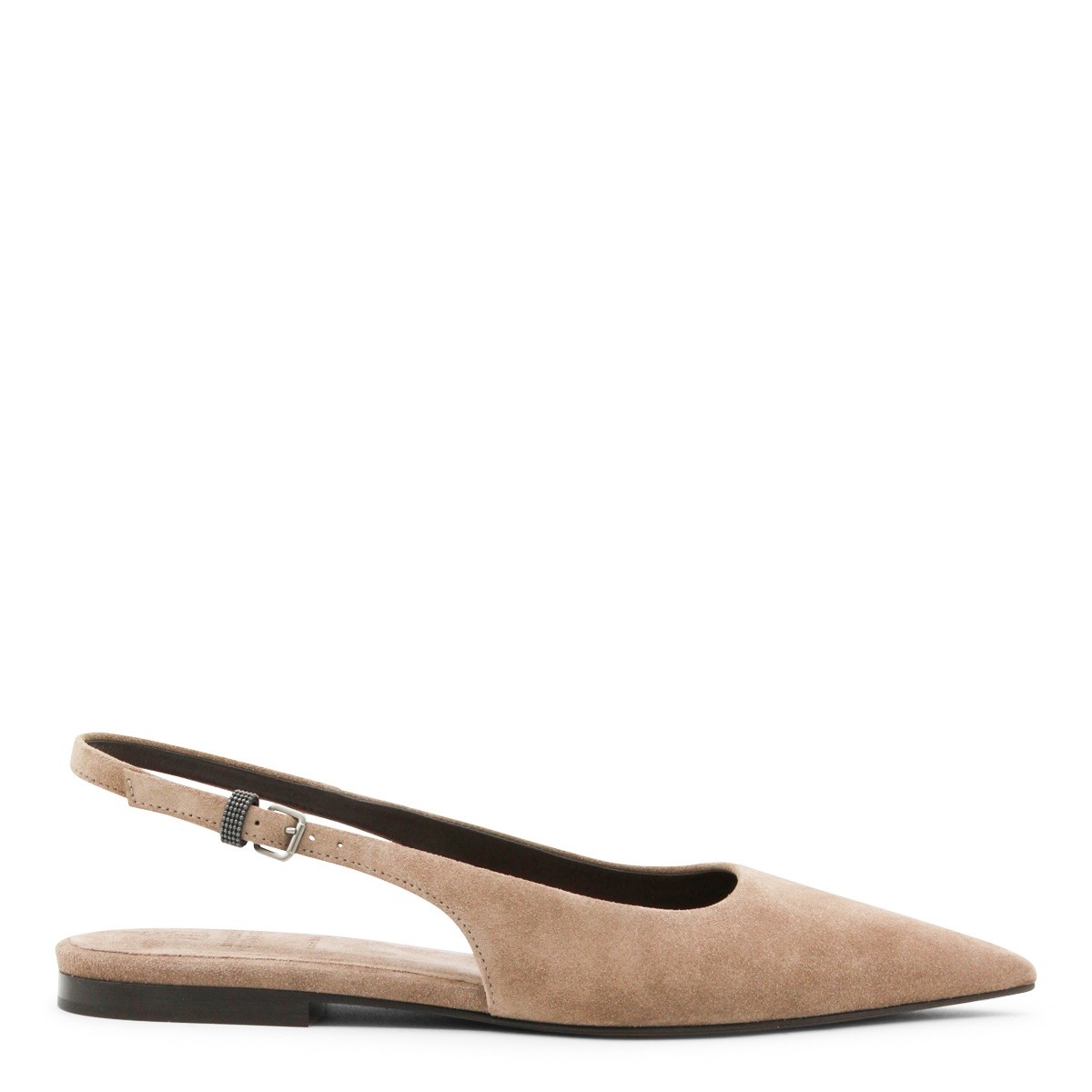 BEIGE SUEDE FLATS