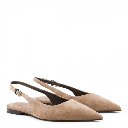 BEIGE SUEDE FLATS 2