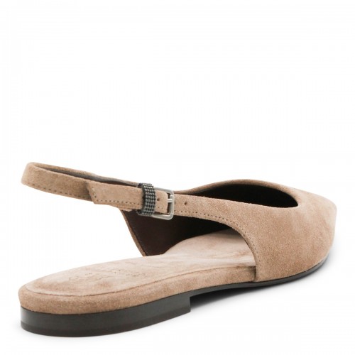 BEIGE SUEDE FLATS