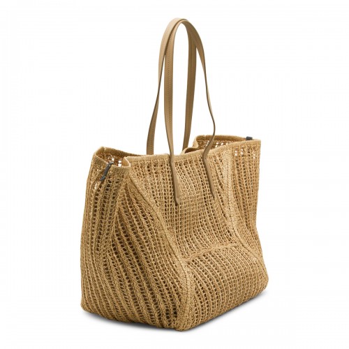 RAFFIA TOP HANDLE BAG 2