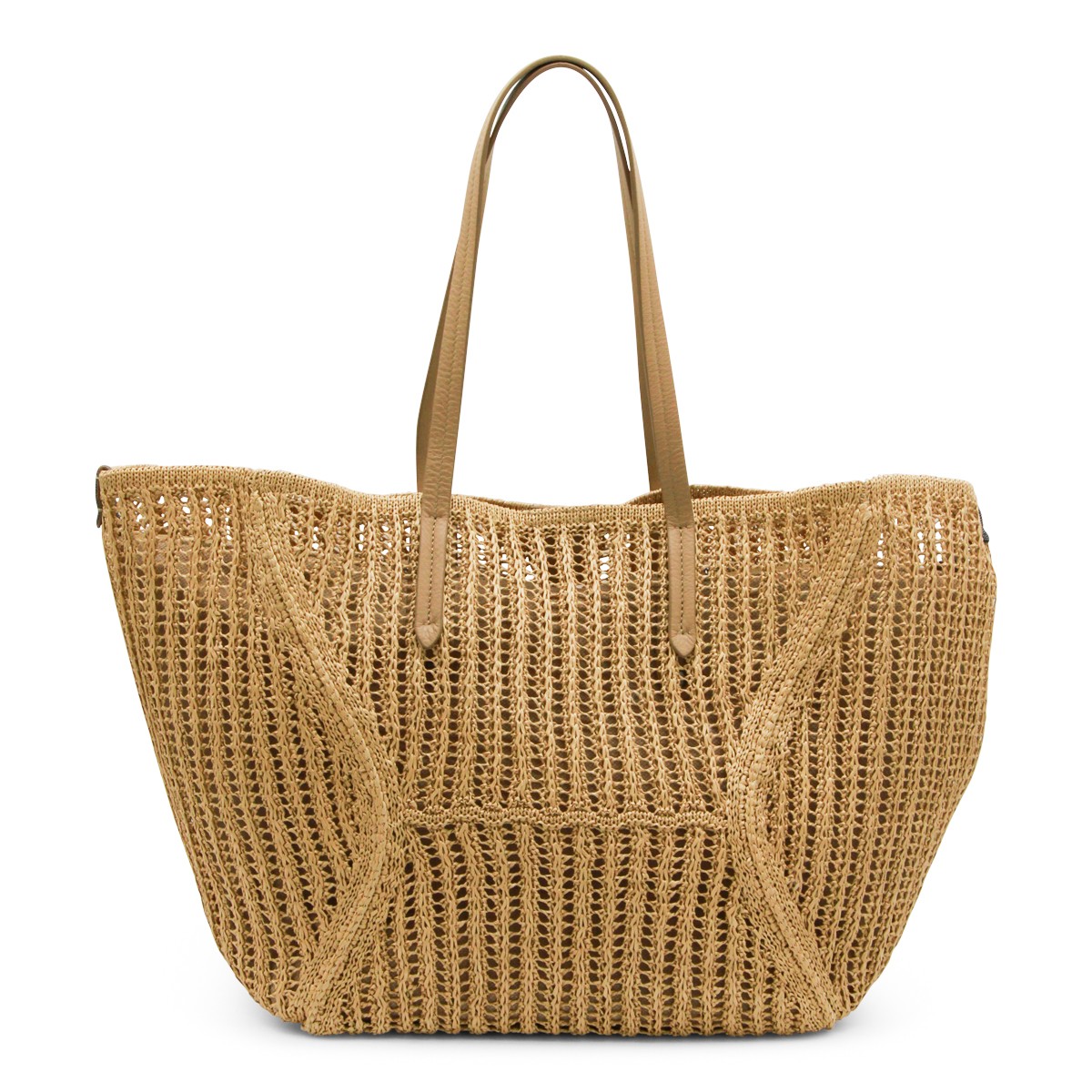 RAFFIA TOP HANDLE BAG