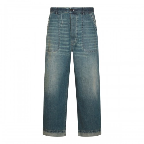 BLUE COTTON DENIM JEANS