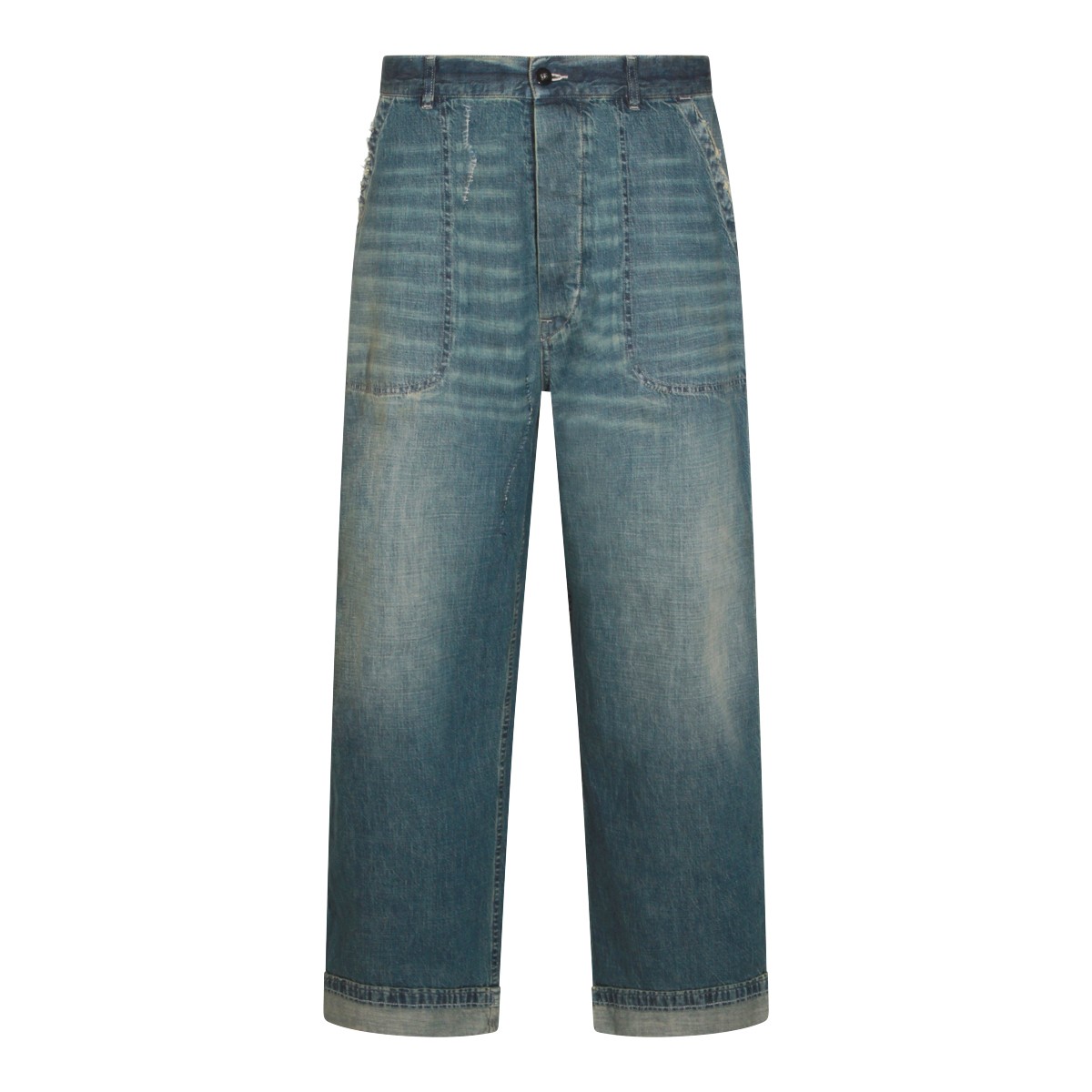 BLUE COTTON DENIM JEANS