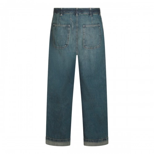 BLUE COTTON DENIM JEANS 2