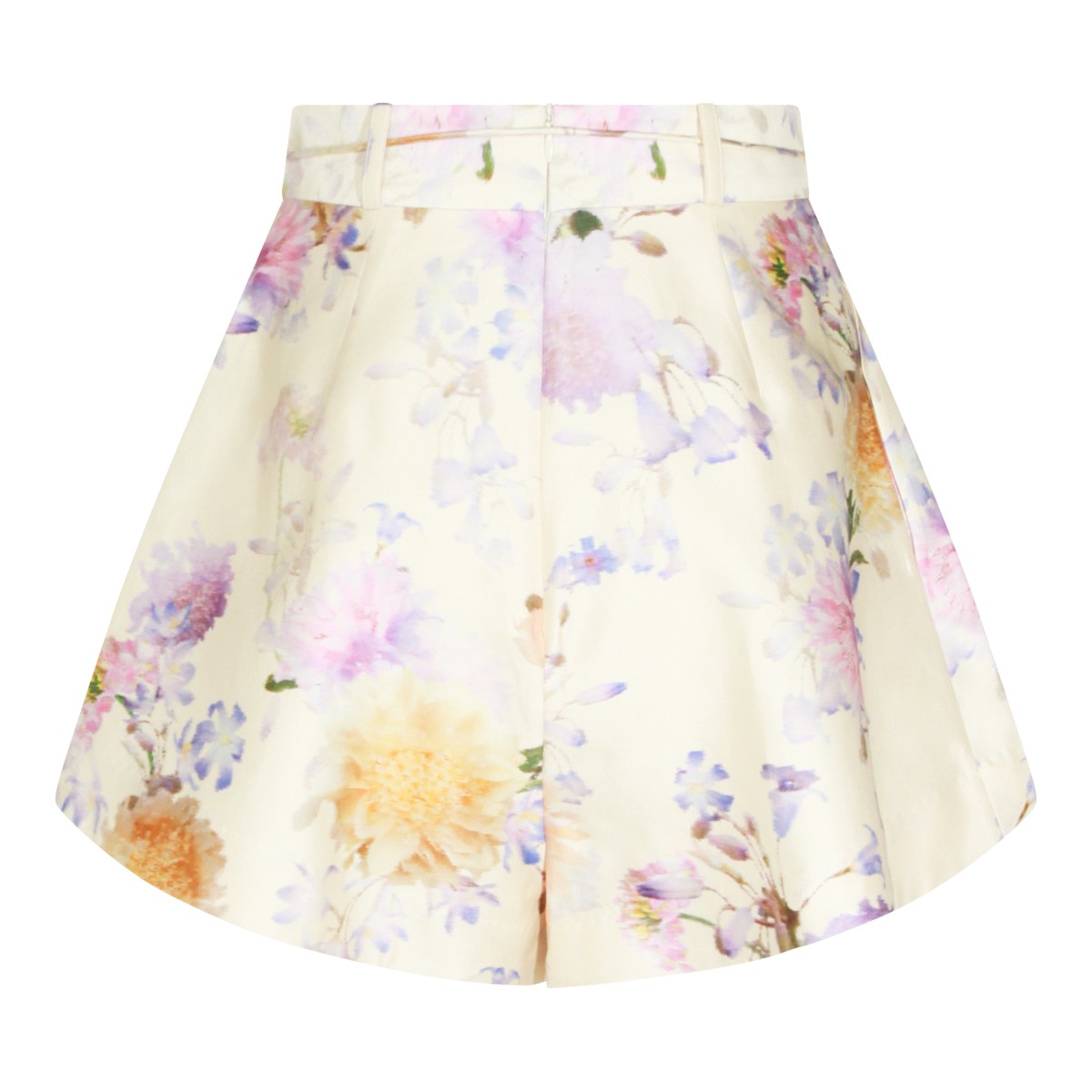 MULTICOLOR SILK SHORTS