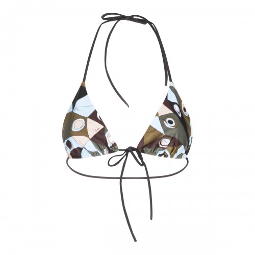 KHAKI BLUE TOP BEACHWEAR