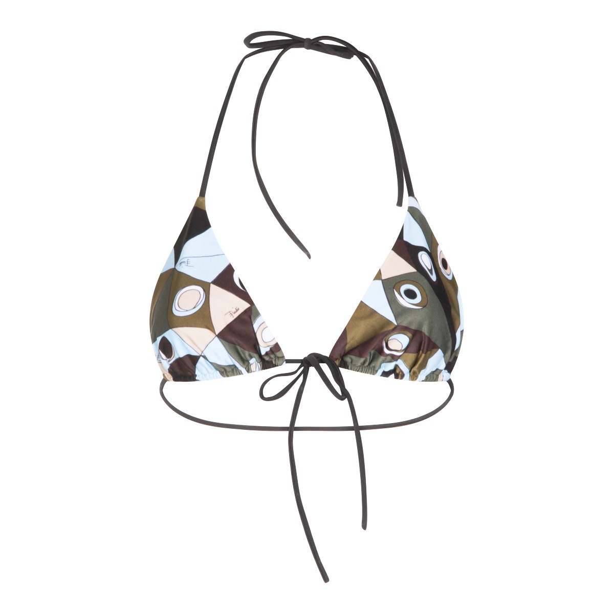 KHAKI BLUE TOP BEACHWEAR