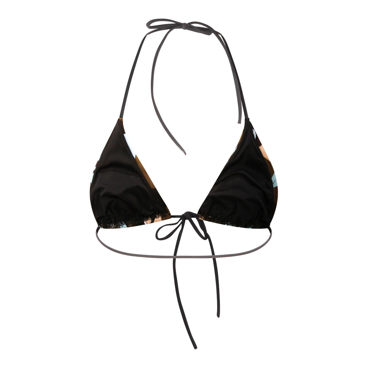 KHAKI BLUE TOP BEACHWEAR