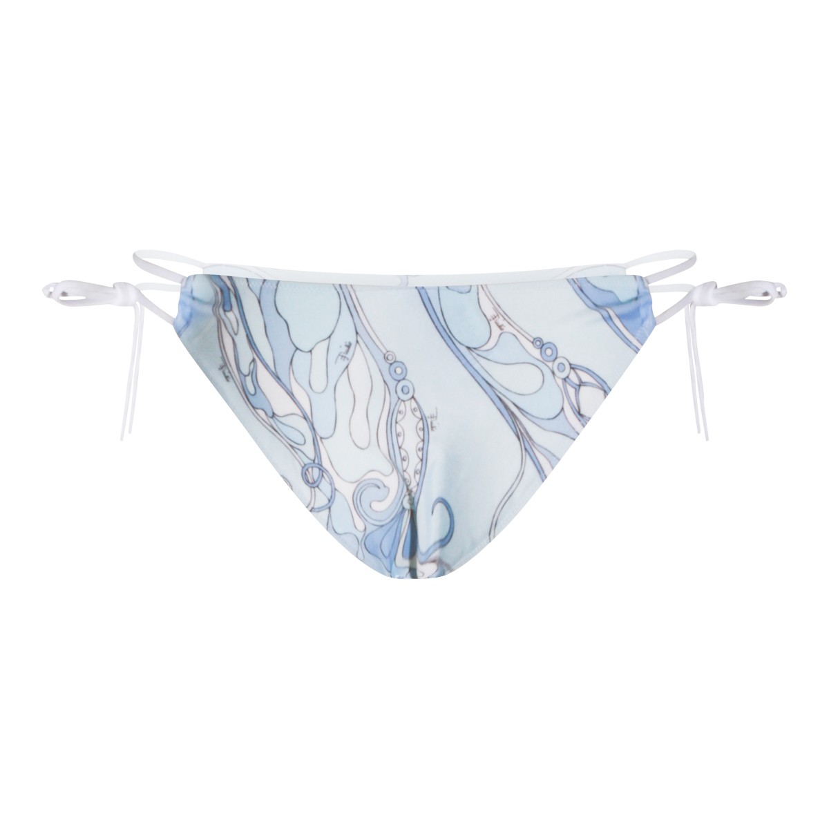 PALE BLUE PRINTED BOTTOM BEACHWEAR